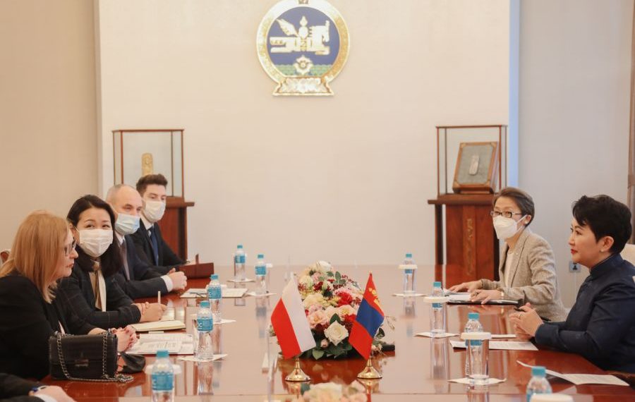 Гадаад харилцааны сайд Б.Батцэцэг Польшийн Сеймийн Дэд маршалтай уулзав