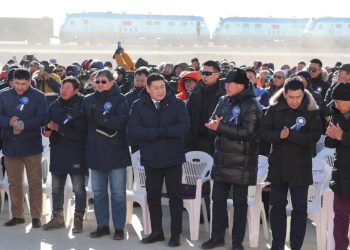 “Шинэ сэргэлтийн бодлого”-ын нэг жилийн ойн босгон дээр Зүүнбаян-Ханги чиглэлийн төмөр зам ашиглалтад орлоо