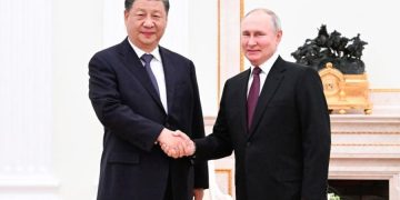 Ши Жиньпин В.Путин нар Москвад уулзлаа