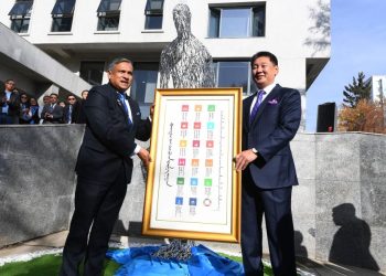 Монгол Улсын Ерөнхийлөгч У.Хүрэлсүх өнөөдөр Монгол Улс дахь НҮБ-ын байранд зочиллоо