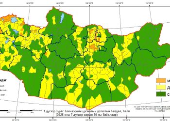 Нийт нутгийн 38 хувьд гантай болон гандуу байна