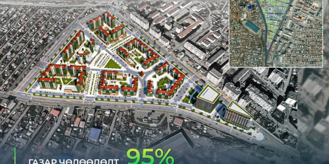 Ханын материалыг орон сууцжуулах төслийн газар чөлөөлөлт 95 хувьтай үргэлжилж байна