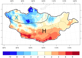 Хоёрдугаар арав хоногийн дунд үед ихэнх нутгаар хүйтэрч хур тунадас орох төлөвтэй байна
