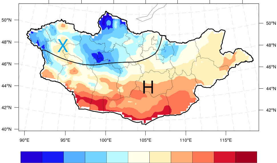 Хоёрдугаар арав хоногийн дунд үед ихэнх нутгаар хүйтэрч хур тунадас орох төлөвтэй байна