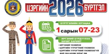 2026 оны цэргийн бүртгэлийг нэгдүгээр сарын 7-23-ны өдрүүдэд зохион байгуулна