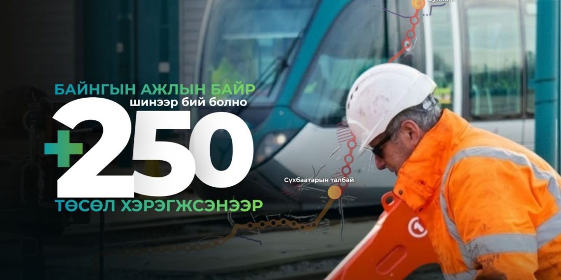 Улаанбаатар трамвай төсөл хэрэгжсэнээр 250 байнгын ажлын байр шинээр бий болно