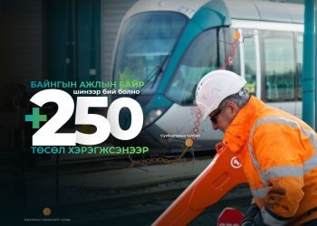 Улаанбаатар трамвай төсөл хэрэгжсэнээр 250 байнгын ажлын байр шинээр бий болно
