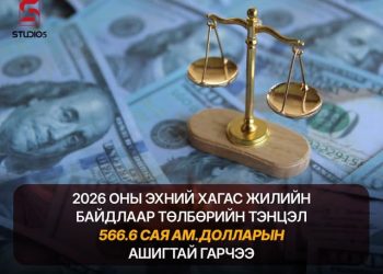 Эхний хагас жилийн байдлаар төлбөрийн тэнцэл 566.6 сая ам.долларын ашигтай гарчээ
